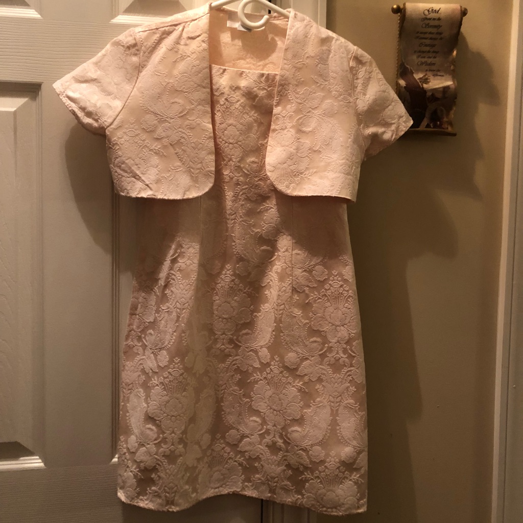 Jessica Mcclintock Brand Junior Girls Peach Dress